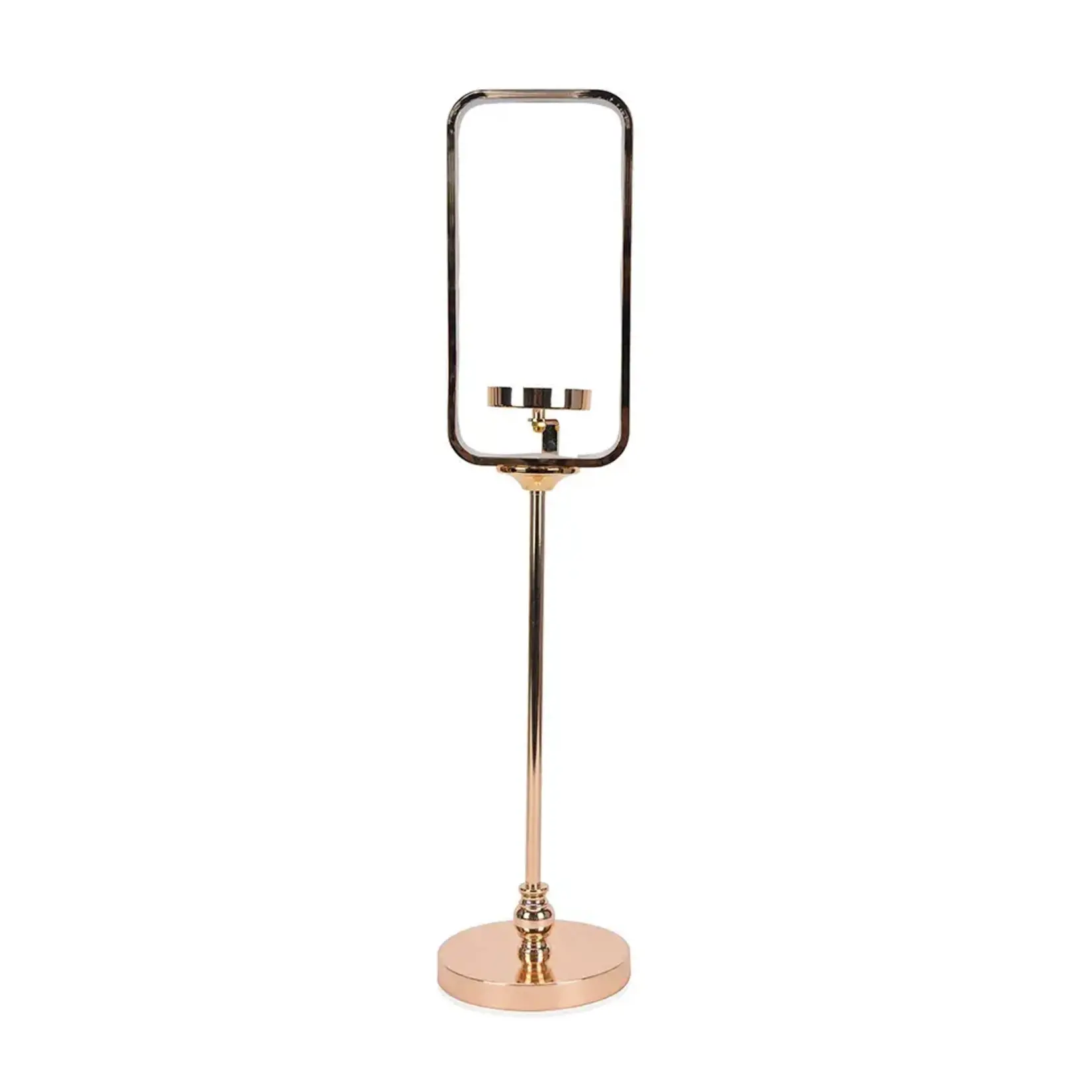 36”H X 6”  CANDLE HOLDER WITH USB BATTERY POWERED LED LIGHT