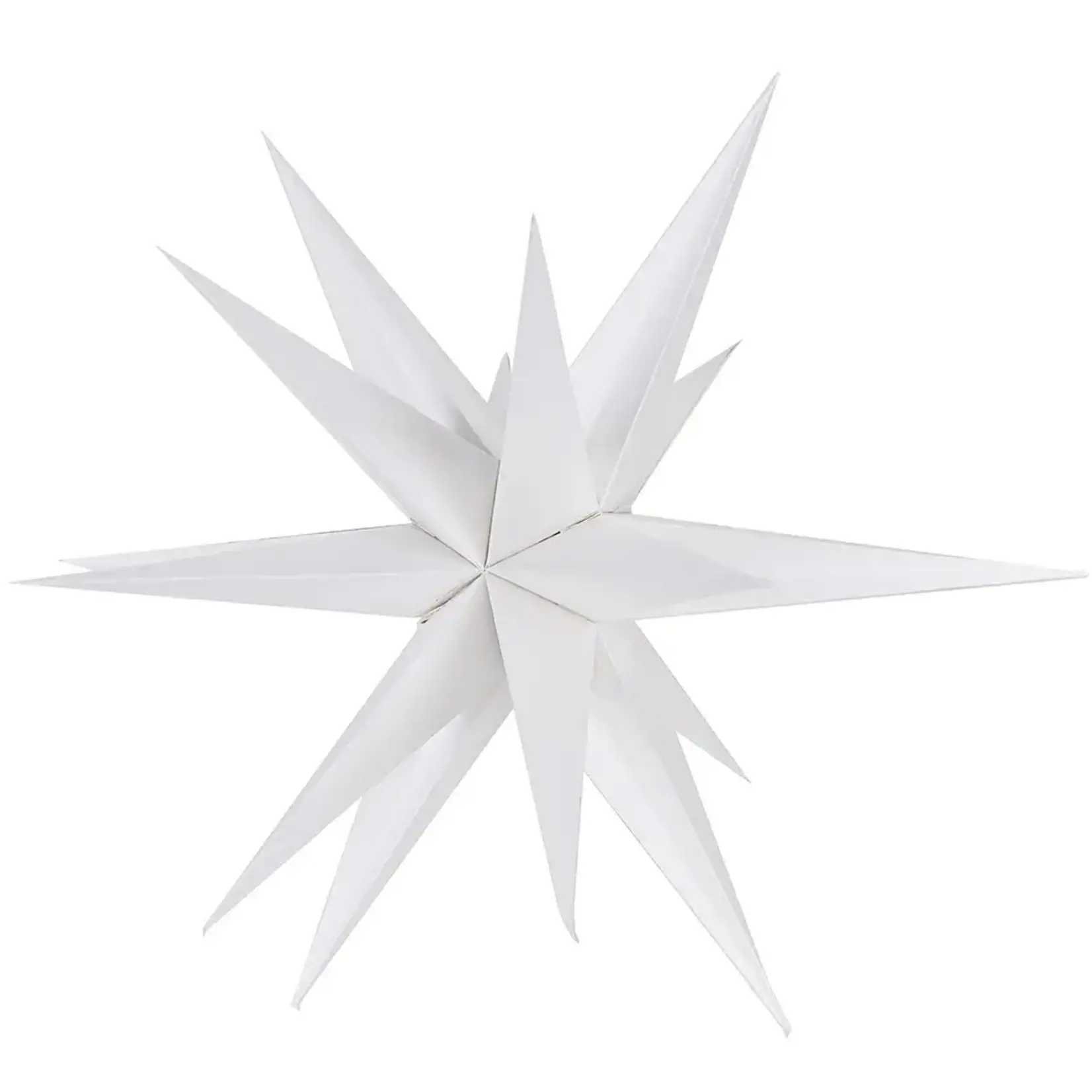 49” WHITE PAPER STARBURST HOLIDAY ORNAMENT