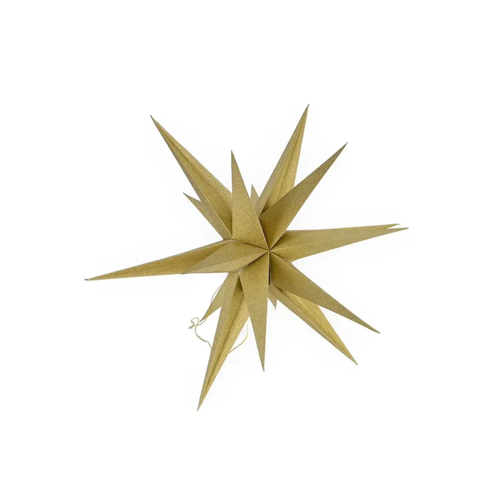 20” GOLD PAPER STARBURST HOLIDAY ORNAMENT
