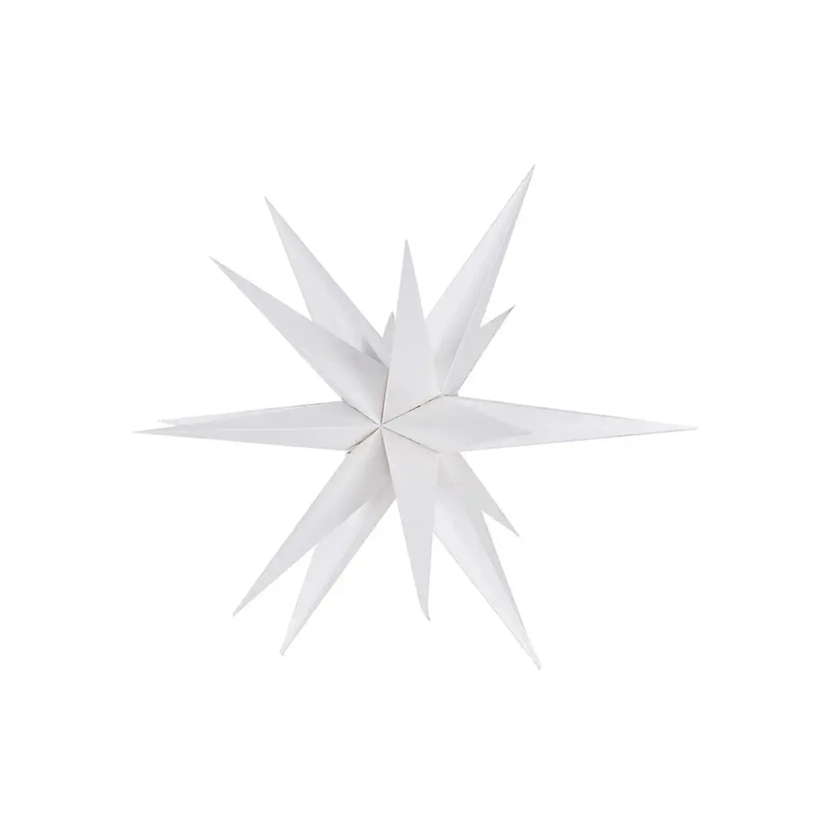 20” WHITE PAPER STARBURST HOLIDAY ORNAMENT