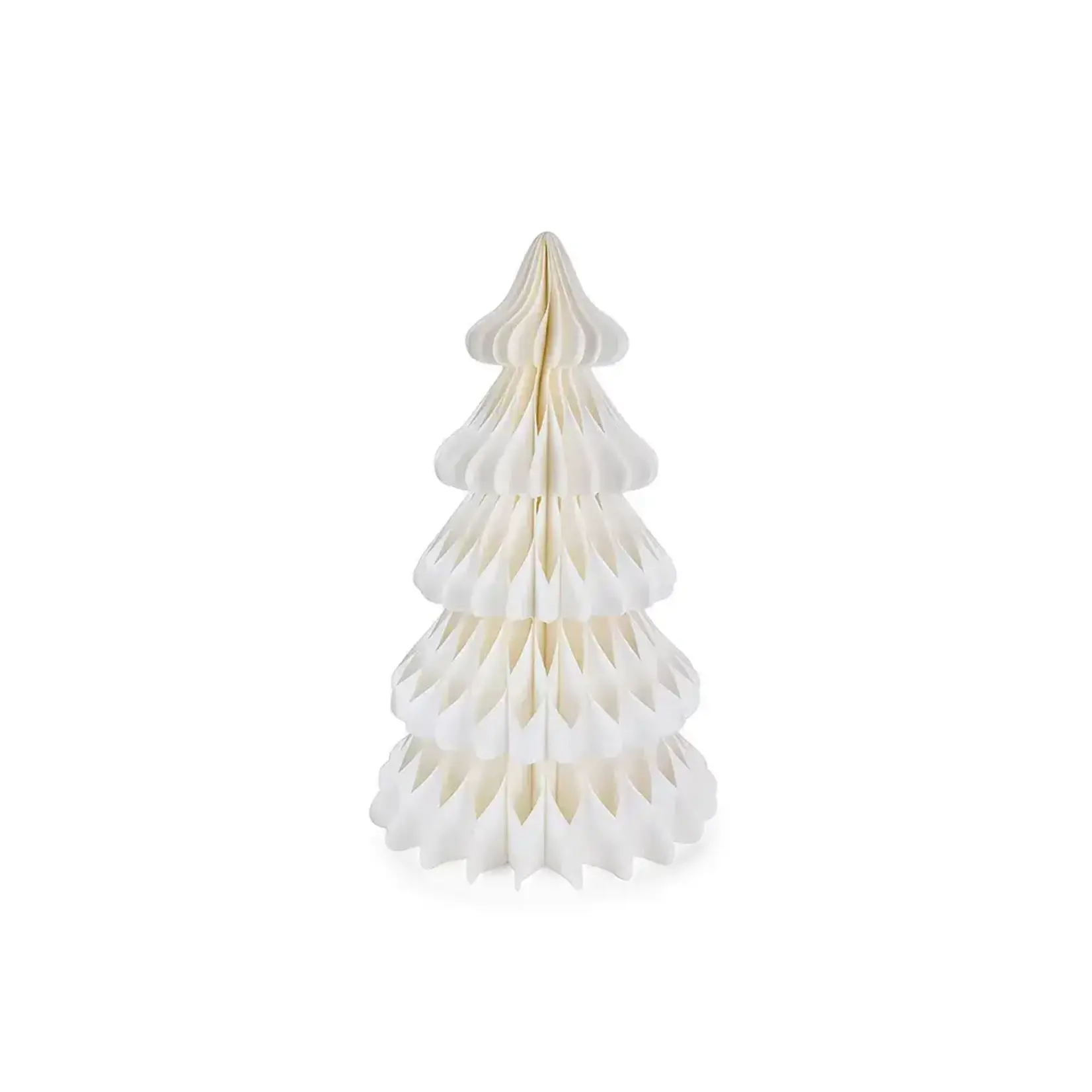 24” WHITE HONEYCOMB PAPER CHRISTMAS TREE