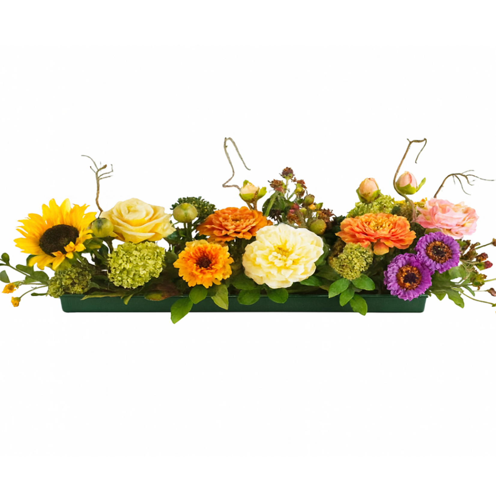 28.5" TRIPLE GREEN TRAY FOR FLORAL FOAM