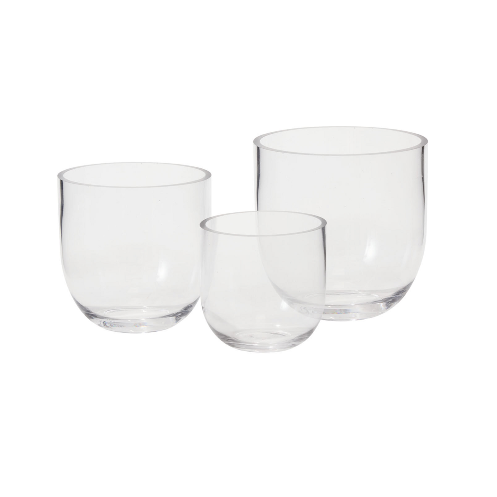 FAT BOWL CRYSTAL CLEAR GLASS