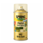 002 BRITE GOLD SPRING DECO FLORAL SPRAY PAINT 400ml