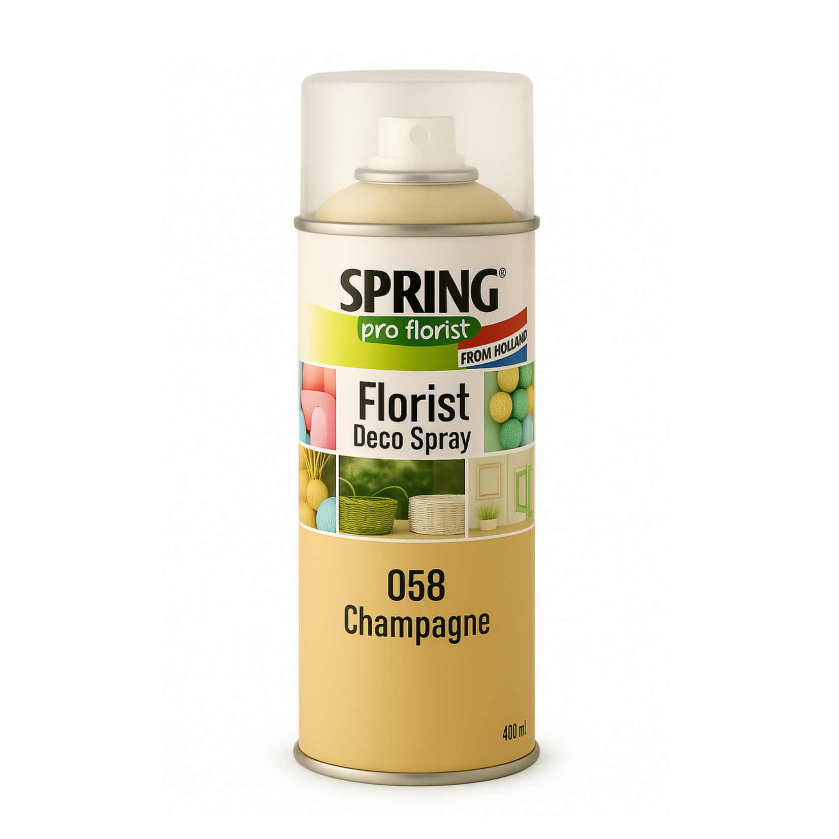 058 CHAMPAGNE SPRING DECO FLORAL SPRAY PAINT 400ml