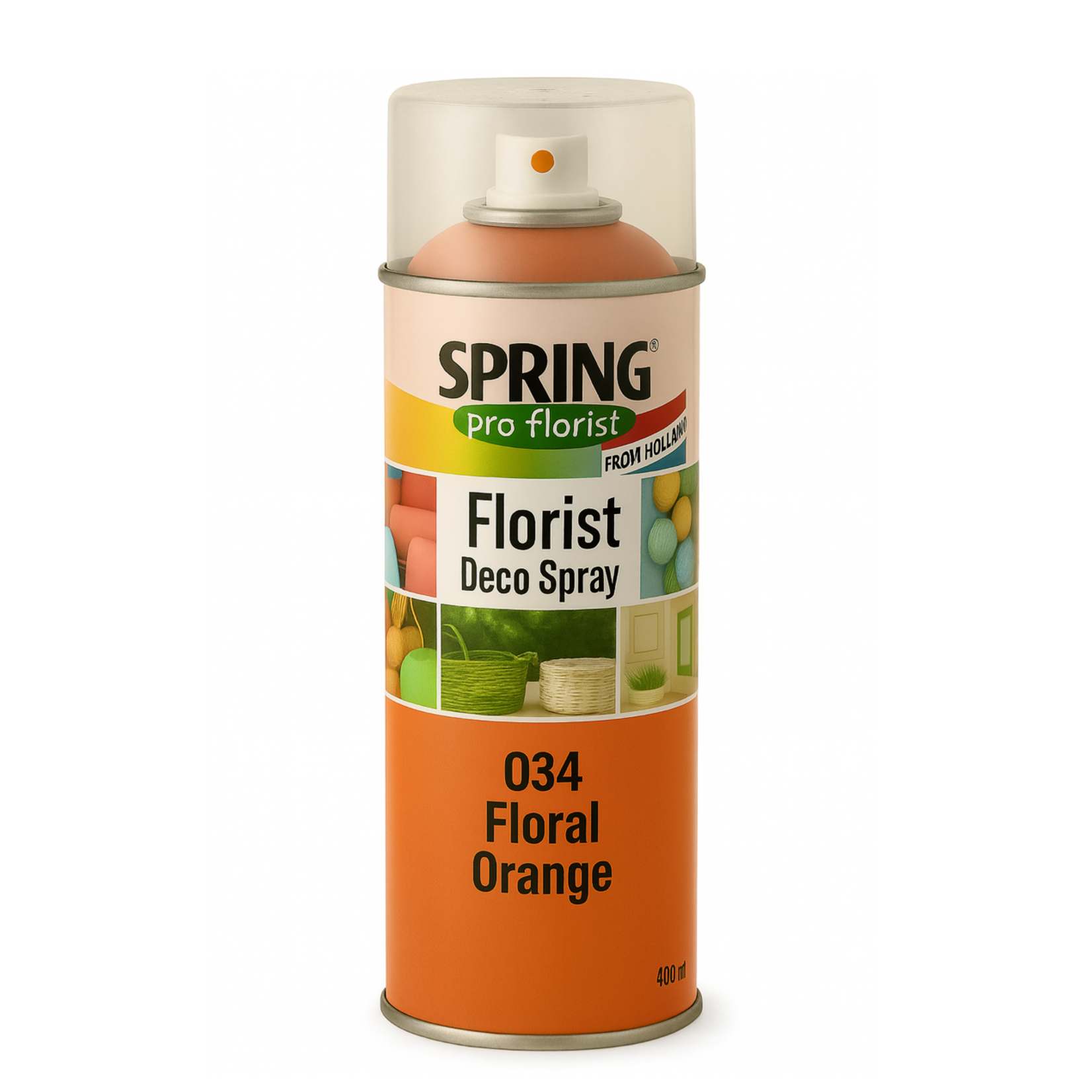 034 ORANGE SPRING DECO FLORAL SPRAY PAINT 400ml