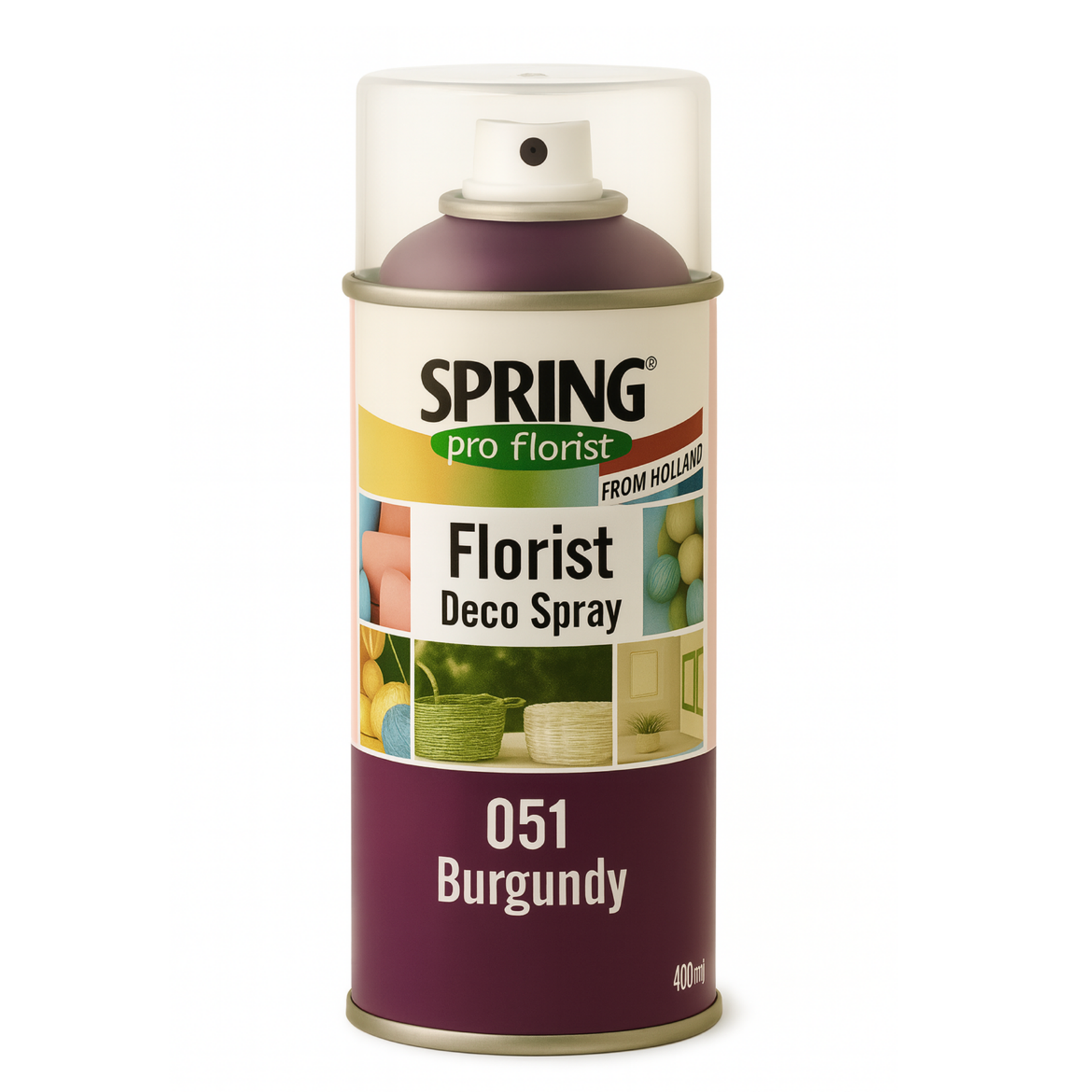 051 BURGUNDY SPRING DECO FLORAL SPRAY PAINT 400ml