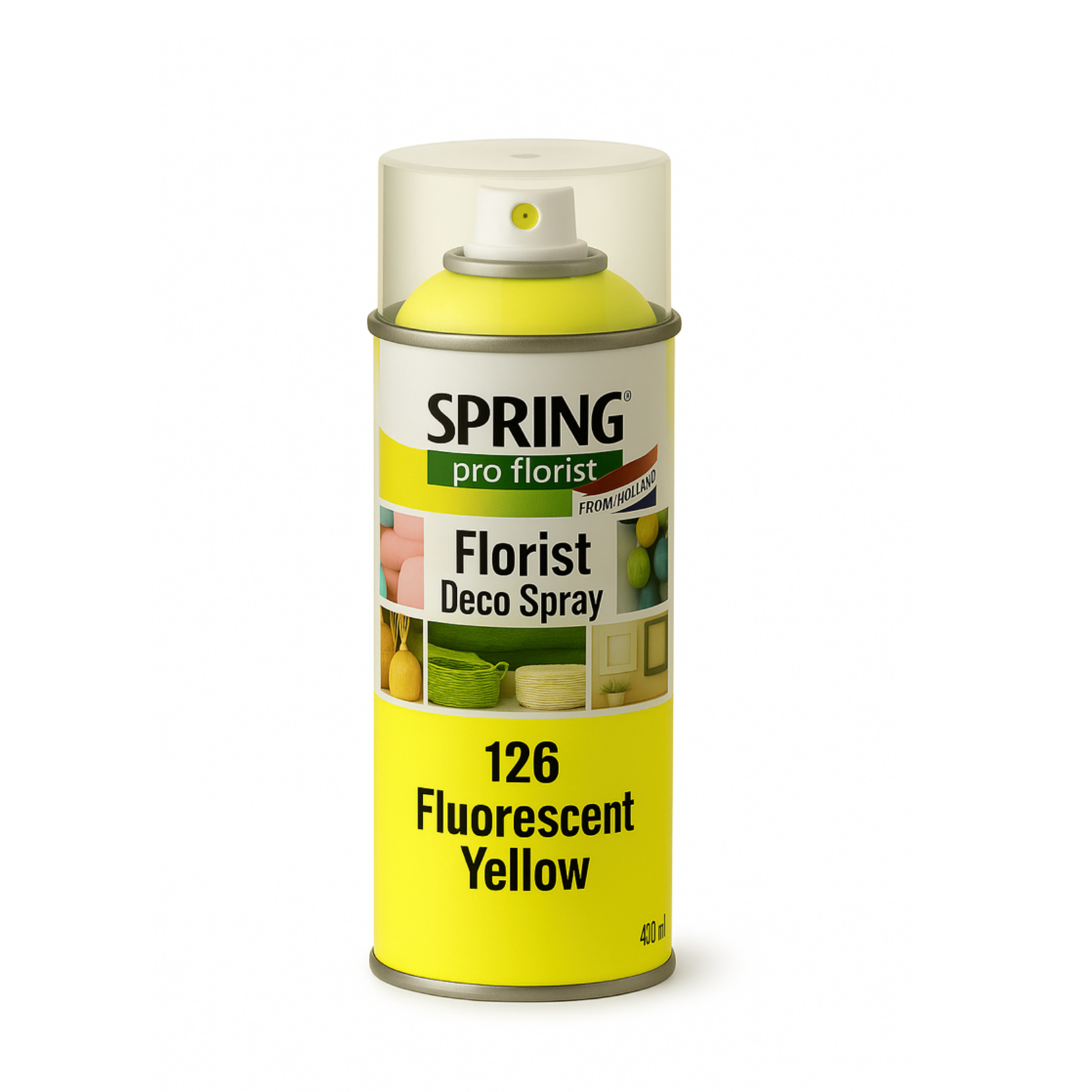 126 FLUORESCENT YELLOW SPRING DECO FLORAL SPRAY PAINT 400ml