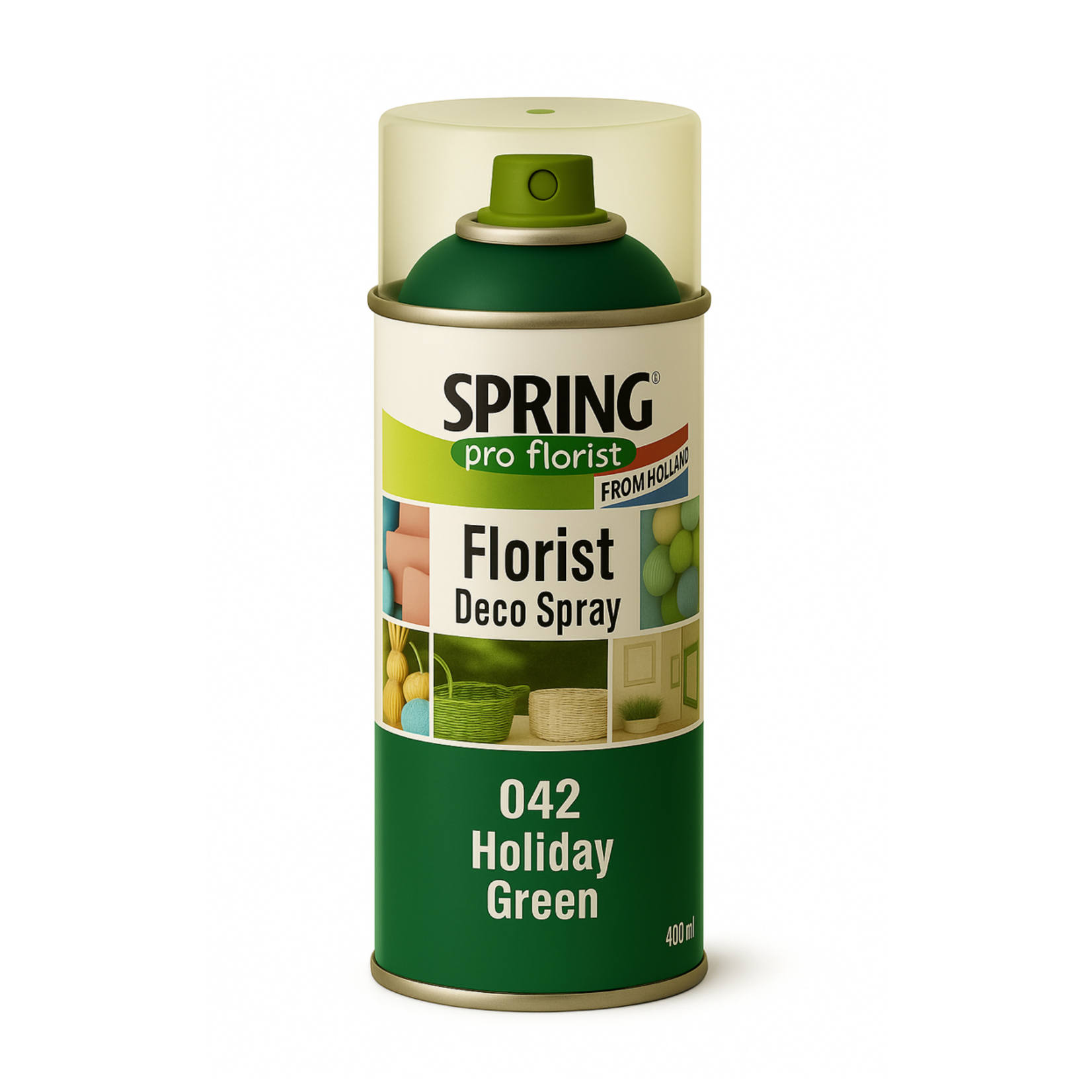042 HOLIDAY GREEN SPRING DECO FLORAL SPRAY PAINT 400ml