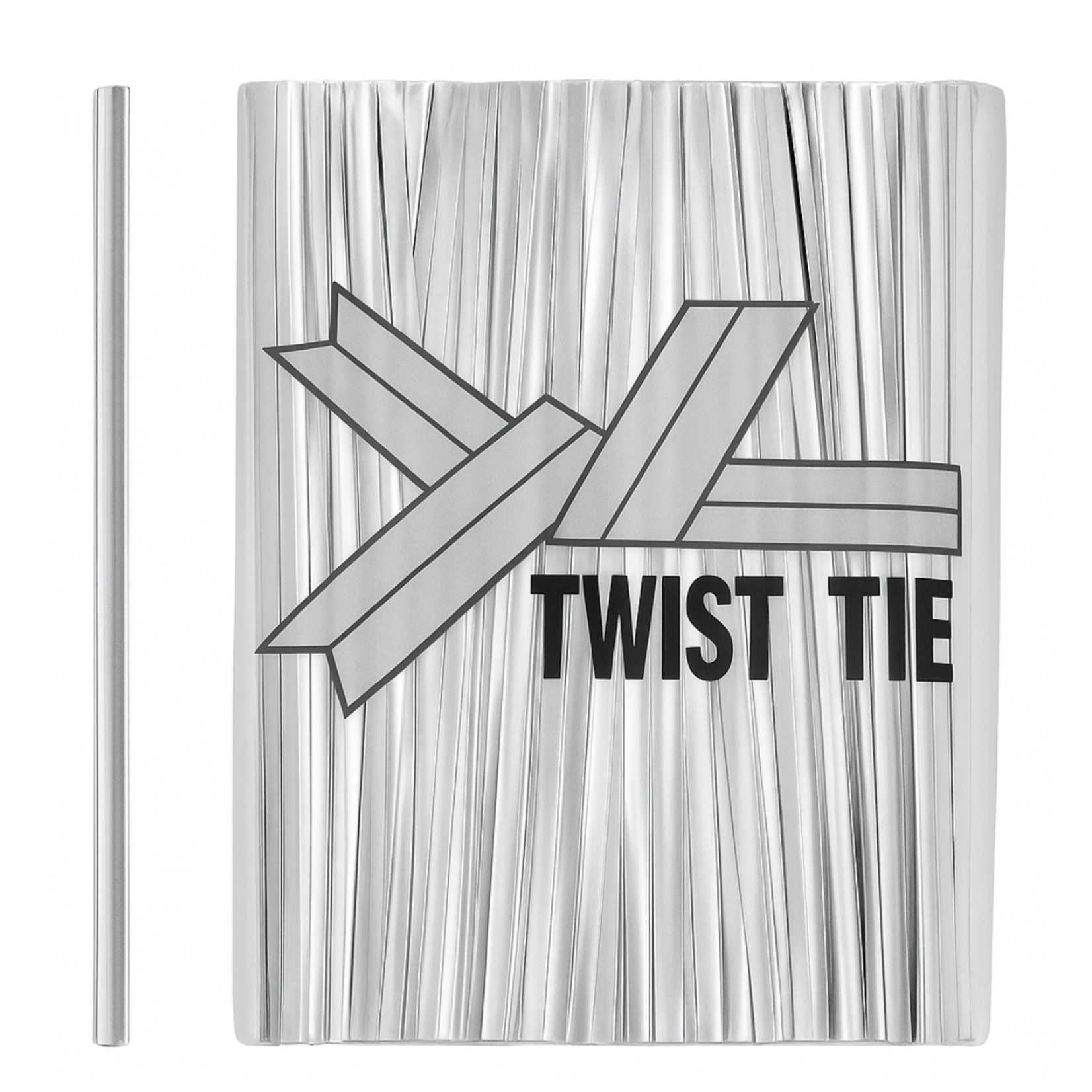 4” WIRE TIE STRAPS SILVER 12PK