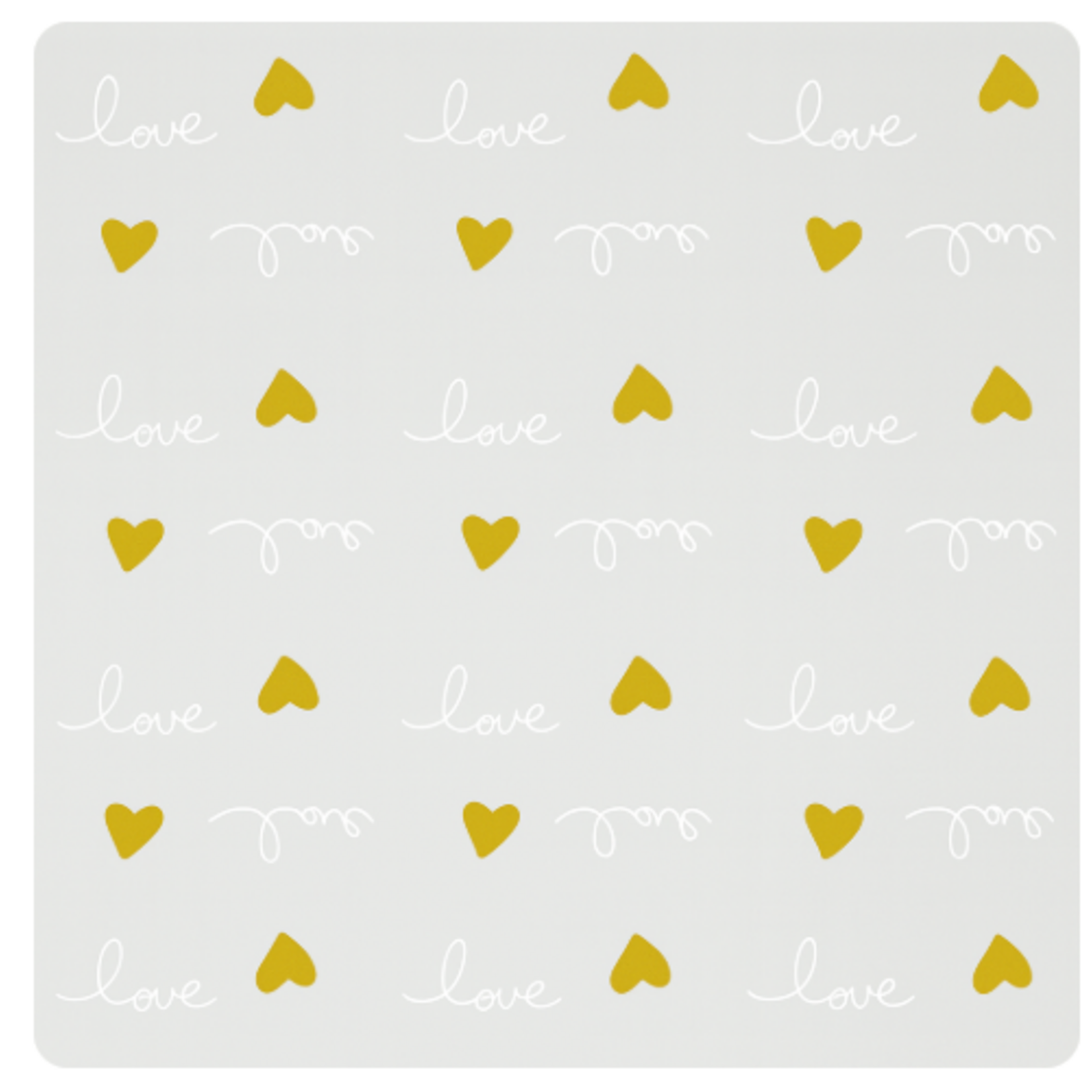 22.5” X 22.5” WHITE HEARTFELT LOVE FLORAL PAPER 20PER PACK