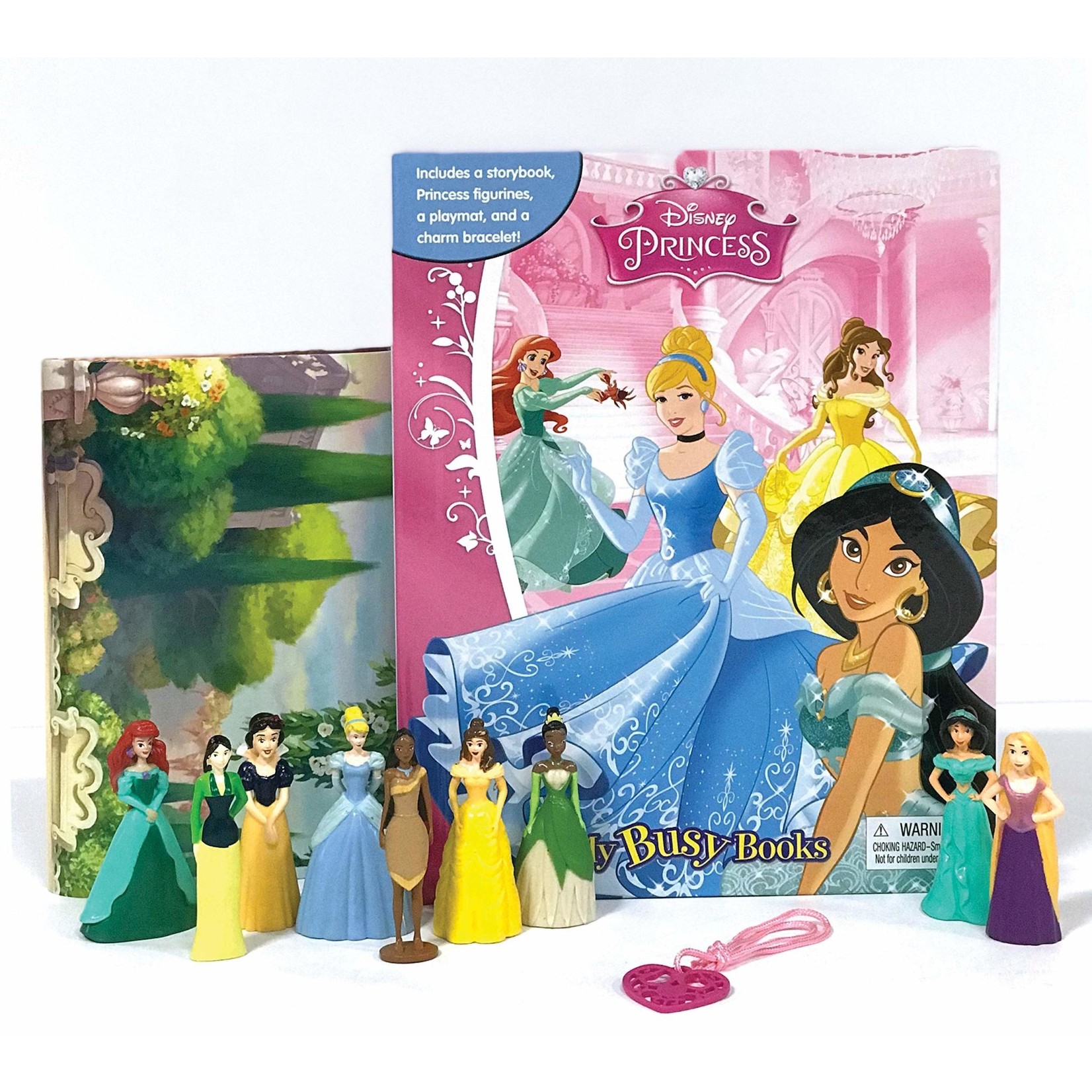 Disney Princess - Pretty Princess - My Busy Books (Includes storybook, 12 Disney figurines, and a playmat) ***Not for children under 3