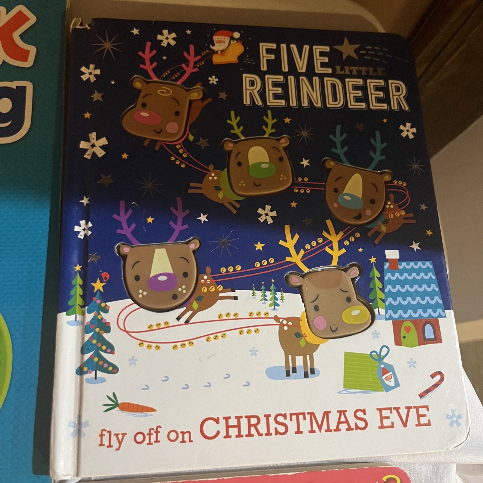 Five Reindeer Fly Off on Christmas Eve