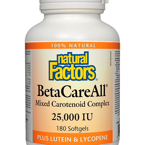 Natural Factors Natural Factors BetaCareAll 25,000 IU 180 softgels