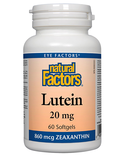 Natural Factors Natural Factors Lutein 20mg 60 softgels