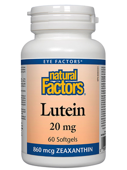 Natural Factors Natural Factors Lutein 20mg 60 softgels