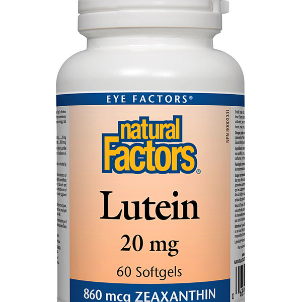 Natural Factors Natural Factors Lutein 20mg 60 softgels