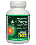 Natural Factors Natural Factors Multi Enzyme High Potency-Full Spectrum 120 vcaps