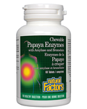 Natural Factors Natural Factors Chewable Papaya Enzymes with Amylase and Bromelain 60 tablets