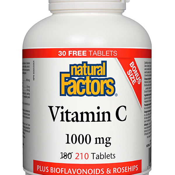 Natural Factors Natural Factors BONUS Vitamin C 1000mg 210 tabs