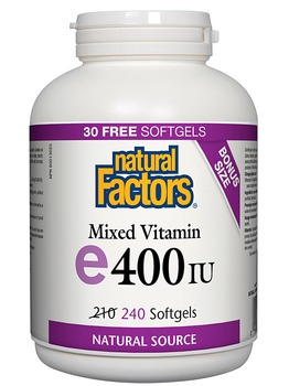 Natural Factors Natural Factors BONUS Vitamin E 400 IU 240 softgels