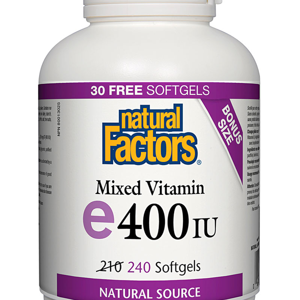 Natural Factors Natural Factors BONUS Vitamin E 400 IU 240 softgels