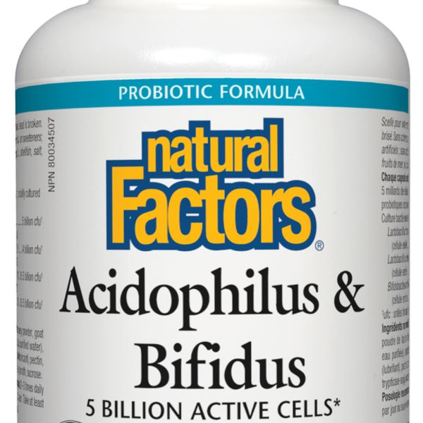 Natural Factors Natural Factors Acidophilus & Bifidus 90 caps