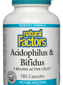 Natural Factors Natural Factors Acidophilus & Bifidus 180 caps