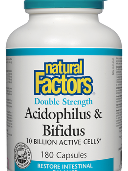 Natural Factors Natural Factors Double Strength Acidophilus Bifidus 180 caps