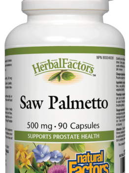 Natural Factors Natural Factors Herbal Factors Saw Palmetto Berries 500mg 90 caps