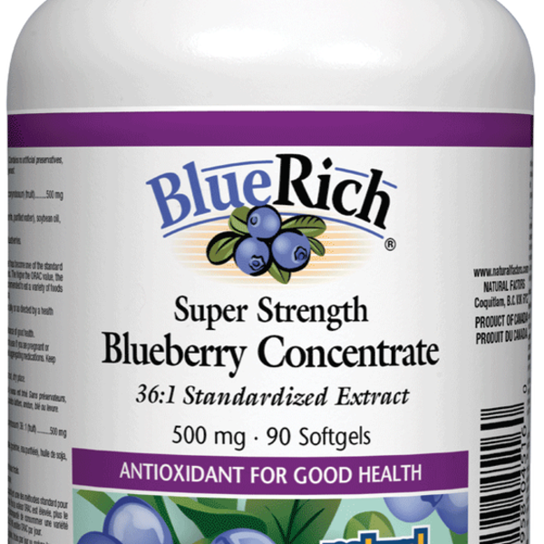 Natural Factors Natural Factors Blueberry Concentrate 500 mg 90 softgels