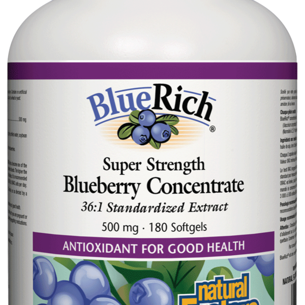 Natural Factors Natural Factors Super Strength Blueberry Concentrate 500 mg 180 softgels