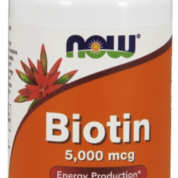 Now Foods NOW Biotin 5000mcg 60 vcaps