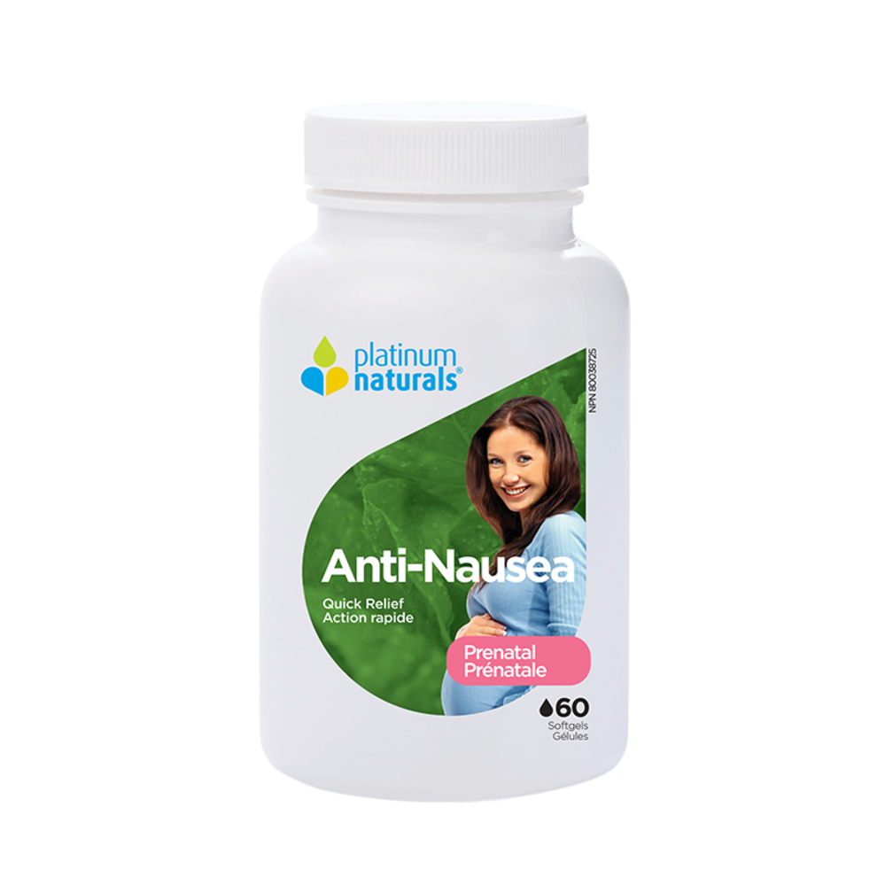 Platinum Naturals Platinum Prenatal AntiNausea 60 softgels Vitamin