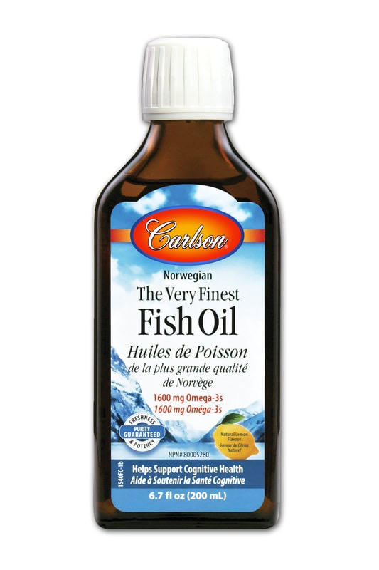 Carlson Carlson Fish Oil 200 ml Lemon Vitamin King Sports & Supplements
