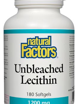 Natural Factors Natural Factors Unbleached Lecithin 1200 mg 180 softgels