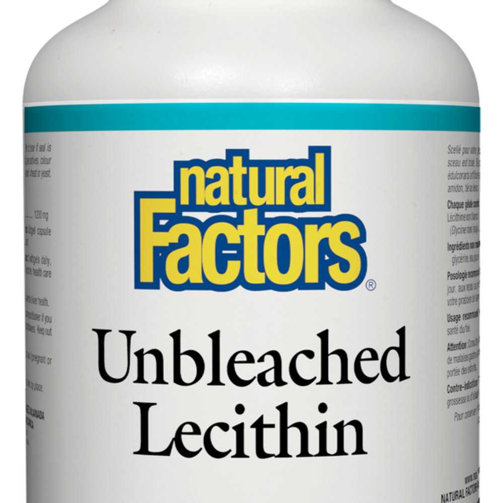 Natural Factors Unbleached Lecithin 1200 mg 180 softgels Vitamin King