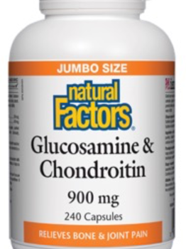 Natural Factors Natural Factors Glucosamine & Chondroitin Sulfate 900mg 240 caps