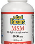 Natural Factors Natural Factors MSM 1000mg 180 caps