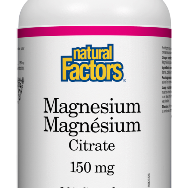 Natural Factors Natural Factors Magnesium Citrate 150mg 360 caps