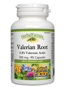 Natural Factors Natural Factors Herbal Factors Valerian Root Extract 300 mg 90 caps