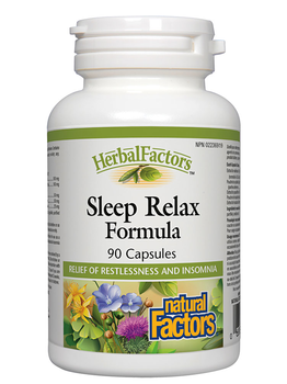 Natural Factors Natural Factors Herbal Factors Sleep Relax Formula 90 caps