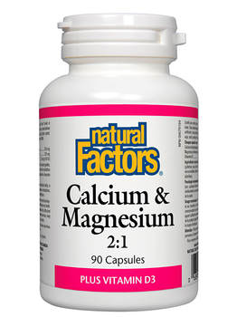 Natural Factors Natural Factors Calcium & Magnesium 2:1 90 caps