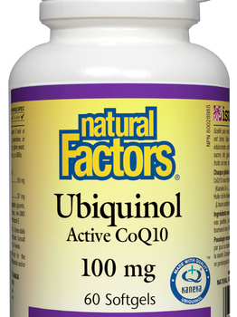 Natural Factors Natural Factors Ubiquinol  Active CoQ10 100mg 60 softgels