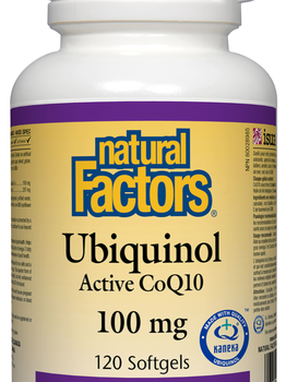 Natural Factors Natural Factors Ubiquinol Active CoQ10 100mg 120 softgels