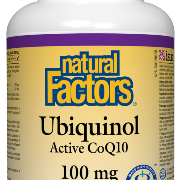 Natural Factors Natural Factors Ubiquinol Active CoQ10 100mg 120 softgels