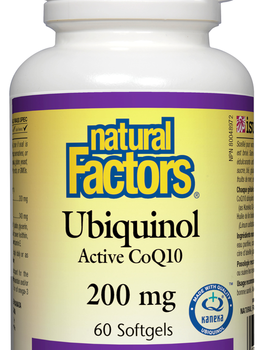 Natural Factors Natural Factors Ubiquinol Active CoQ10 200mg 60 softgels