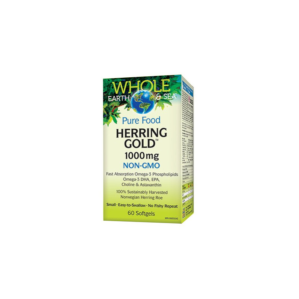 Whole Earth & Sea Whole Earth & Sea Herring Gold 1000mg 60 softgels