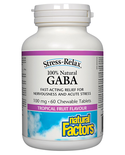 Natural Factors Natural Factors Stress-Relax 100% Natural GABA 100mg 60 chewables