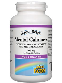 Natural Factors Natural Factors Stress-Relax Mental Calmness 100mg 120 chewables